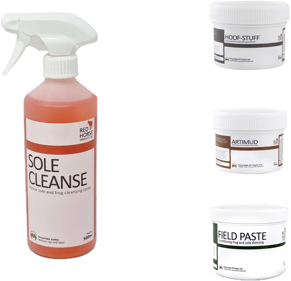 1 Sole Cleanse + 1 Hoof Stuff + 1 Artimud + 1 Field Paste